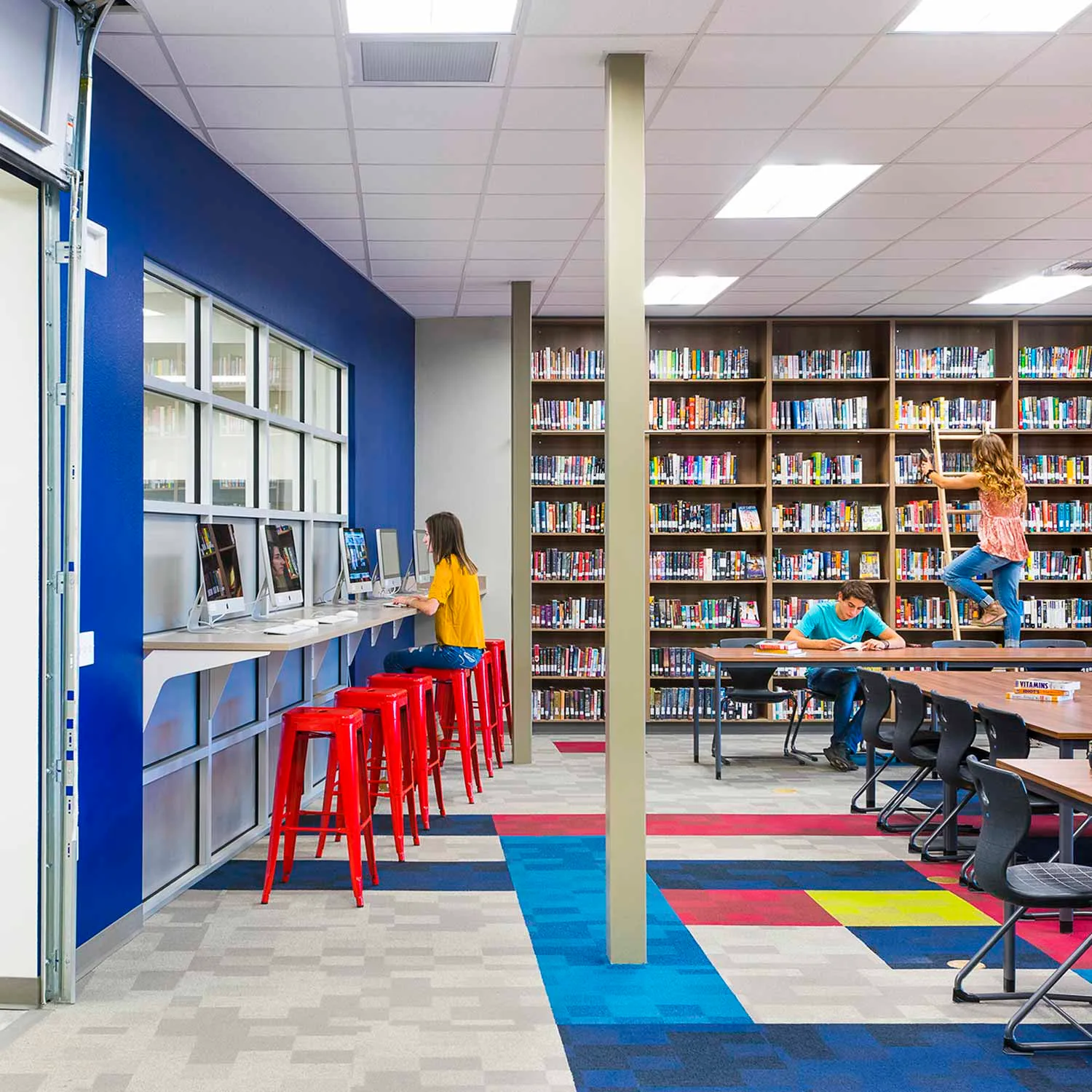 Education design (school library) for Bigfork High School in Bigfork, Montana