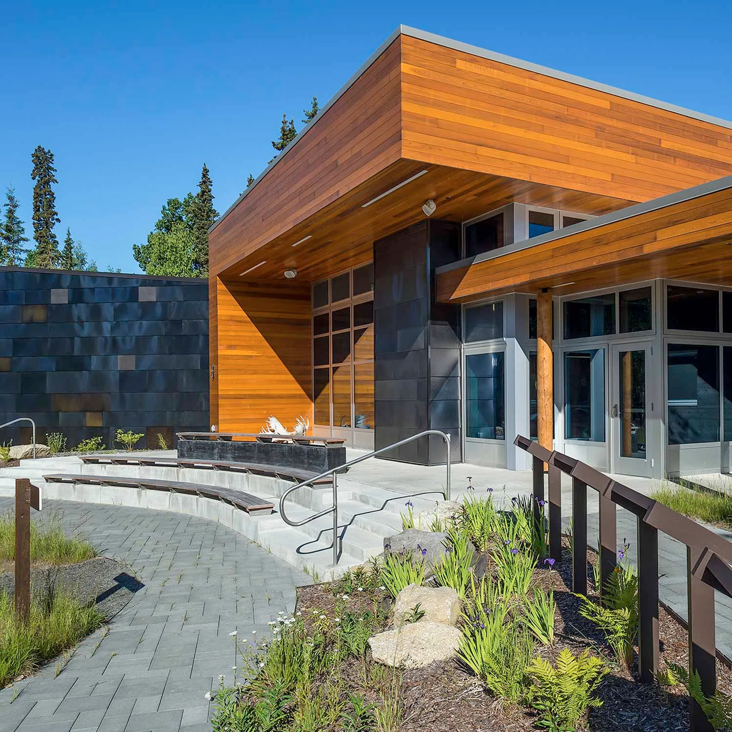 Government design for Kenai National Wildlife Refuge Visitor Education Center in Soldotna, Alaska